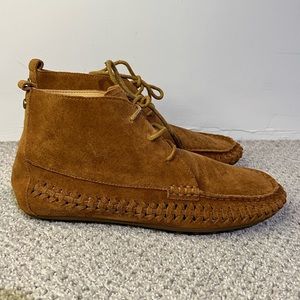 Michael Kors Carmel Suede Laceup Moccasins Size 7.5